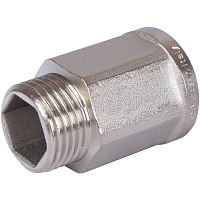 Удлинитель ВН шестигранный никелированный латунь 1/2*1/2 Stout SFT-0055-001212