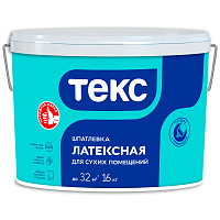 Шпатлёвка латексная ТЕКС Профи 16 кг
