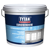 Герметик EUROWINDOW внутренний пароизоляционный акриловый белый TYTAN Professional 18256 (7кг) 