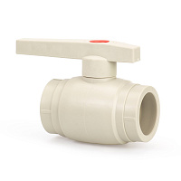 Кран шаровой PPR 50 Lammin полипропиленовый серый Lm31072000050G