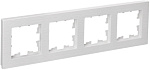 Рамка 4-местная BRITE РУ-4-Бр BR-M42-51-K01 IEK 1577199 белый рифленый
