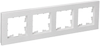 Рамка 4-местная BRITE РУ-4-Бр BR-M42-51-K01 IEK 1577199 белый рифленый