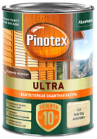 Лазурь влагостойкая для дерева Pinotex Ultra бесцветная база BC(CLR) 5803754 (0.9л)