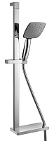 Стойка душевая с лейкой, полкой и шлангом 1,5 м хром Lemark LM8073C