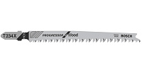 Пилка для лобзика T234X (2штуки) Progressor for Wood 3-65мм дерево, ДВП, ДСП Bosch 2608667409