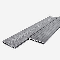 Доска террасная пустотелая UnoDeck MOGANO 165*24*3000мм RusDecking серый