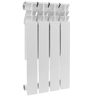 Радиатор алюминиевый Rommer Plus 500 4 секций RAL 9016 89562