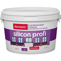 Краска BAYRAMIX Silicon Profi BSP-039/027 матовая белая база А (3.9кг)