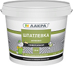 Шпатлевка Лакра 0008033 акриловая универсальная для внутренних и наружных работ (1.5кг)