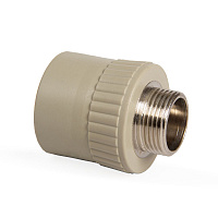 Муфта комбинированная PPR 32*3/4" наружная резьба Lammin полипропиленовая серая Lm31041032020G