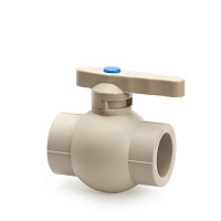 Кран шаровой PPR 32 PREMIUM Lammin полипропиленовый серый Lm31172000032G