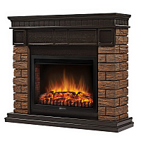 Портал Firelight Bricks Wood 25  камень темный/венге