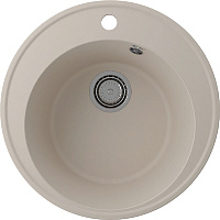 Мойка для кухни Ulgran Quartz Nora 485-02 кварцевая круглая D48.5cм лен