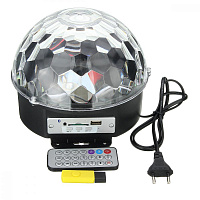 Лампа VEGAS "Диско"6 цветных LED ламп MP3 2 колонки пульт+флешка 55106