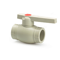 Кран шаровой PPR 40 Lammin полипропиленовый серый Lm31072000040G