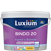 Краска для стен и потолков Professional Bindo 20 полуматовая белая база BW Luxium 50034720 (9л)