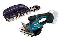 Ножницы для травы аккумуляторные Makita  DUM604SYX+нож для кустов 18В 16/20см 1акк*3.0а/ч+з/у