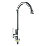 Смеситель KEM-1023-23 моно нержавеющая сталь  Lucky Tap 