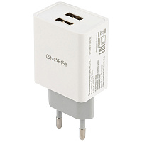 Зарядное устройство ENERGY ET-22 2 USB белый 100292
