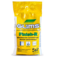 Цементная шпатлевка GLIMS Finish-R (5кг)