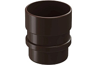 Муфта соединительная для водостока Docke LUX D=100 шоколад PVLM-1050