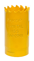 Коронка универсальная Энкор ф 27мм Bi-Metal M42 (HSS-Co 8%) (24327)