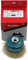 Щетка-крацовка чашечная для УШМ Makita 75мм сталь с латунным покрытием D-39768
