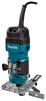 Фрезер Makita 3711 кромочный 530Вт плавный пуск, антирестарт цанга ф 6мм
