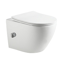 Унитаз подвесной безободковый с смесителем  485*370*365мм  HOLLER POINT BIDET D-P3666
