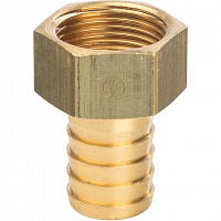 Штуцер внутренняя резьба для шлангов латунь 3/4"*20мм STOUT SFT-0036-003420