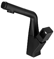 Смеситель для кухни/раковины Lemark Soul LM6008BL с вытяжным изливом,черный