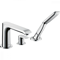 Смеситель HANSGROHE Metris 31190000 для ванны на 3 отверстия хром
