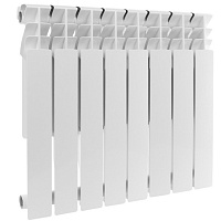 Радиатор алюминиевый Rommer Plus 500 8 секций RAL 9016 89565 Радиатор алюминиевый Rommer Plus 500 8 секций RAL 9016 89565