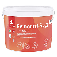 Tikkurila Remonti Assa акрилат краска для стен и потолков бесцветная (База C) 9 л