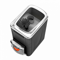 Печь банная АНГАРА 2012 Inox ДНС КТК ЗК, дверка из нержавеющей стали, антрацит, 8-18м3 TMF 31904