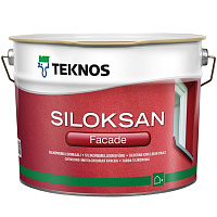 Краска фасадная TEKNOS Siloksan Facade База PM3 глубокоматовая - 9 л
