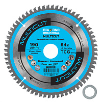 Диск пильный мультиматериал DIAMOND INDUSTRIAL ф190*30/20мм*64 зуб TCG MultiCut (DIDM190Z64)
