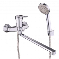 Смеситель для ванной BBI-4023-35L-44 с длинным изливом хром, Lucky Tap