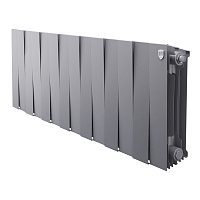 Радиатор биметаллический PianoForte 300мм 14 секций Silver Satin Royal Thermo RTPSS30014