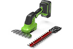 Ножницы для травы-кусторез аккумуляторные Greenworks G24SHT 24В 12/20см без аккамулятора и зарядного устройства тушка 1600607