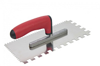 Гребенка из нержавеющей стали с ручкой BRAVO SOFT 130*270 4*4 12*12 Comensal 905-42