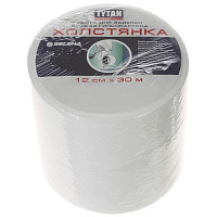 Холстянка, лента для заделки стыков гипсокартона 12см x 30м белая TYTAN Professional 65216