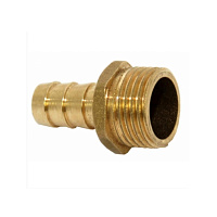 Переходник для шлангов  1/2"*18мм, резьба наружная, Lexline