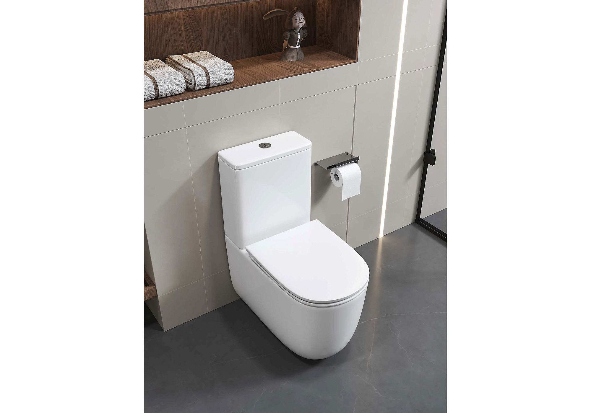 Унитаз напольный Optima Plus безободковый 620*355*790 Aquatek AQ4452-00 доставка Нижний Новгород 6 Унитаз напольный Optima Plus безободковый 620*355*790 Aquatek AQ4452-00 купить 6