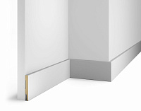 Плинтус МДФ под покраску 75*10*2400мм белый Cosca AP72