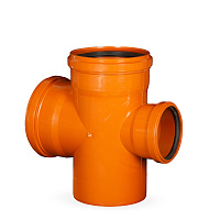 Крестовина для наружной канализации 160*160*110/87.5° Lammin Lm36061661090