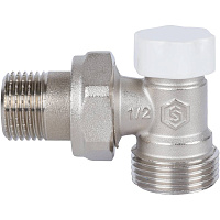 Клапан запорно-балансировочный угловой 1/2"*3/4" EK Stout SVL-1166-000015