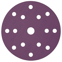 Круг шлифовальный самолип Purple Film Р80 150мм 5шт ABRAFORCE 166097
