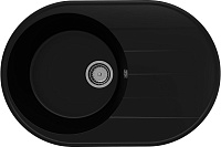 Мойка для кухни Ulgran Quartz Nora 750-07 кварцевая овальная 75*50см уголь