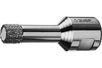 Коронка Профессионал алмаз.вакуумная Зубр АВК d 12 (М14,15мм кром) 29865-12-М14